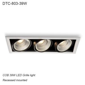 Wholesale hotel decorative recessed mounted 39W COB LED Grille light for shipping mall from china suppliers
