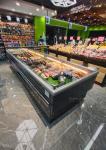 Island Open Style Fruit Refrigerated Chiller Used In Supermarket