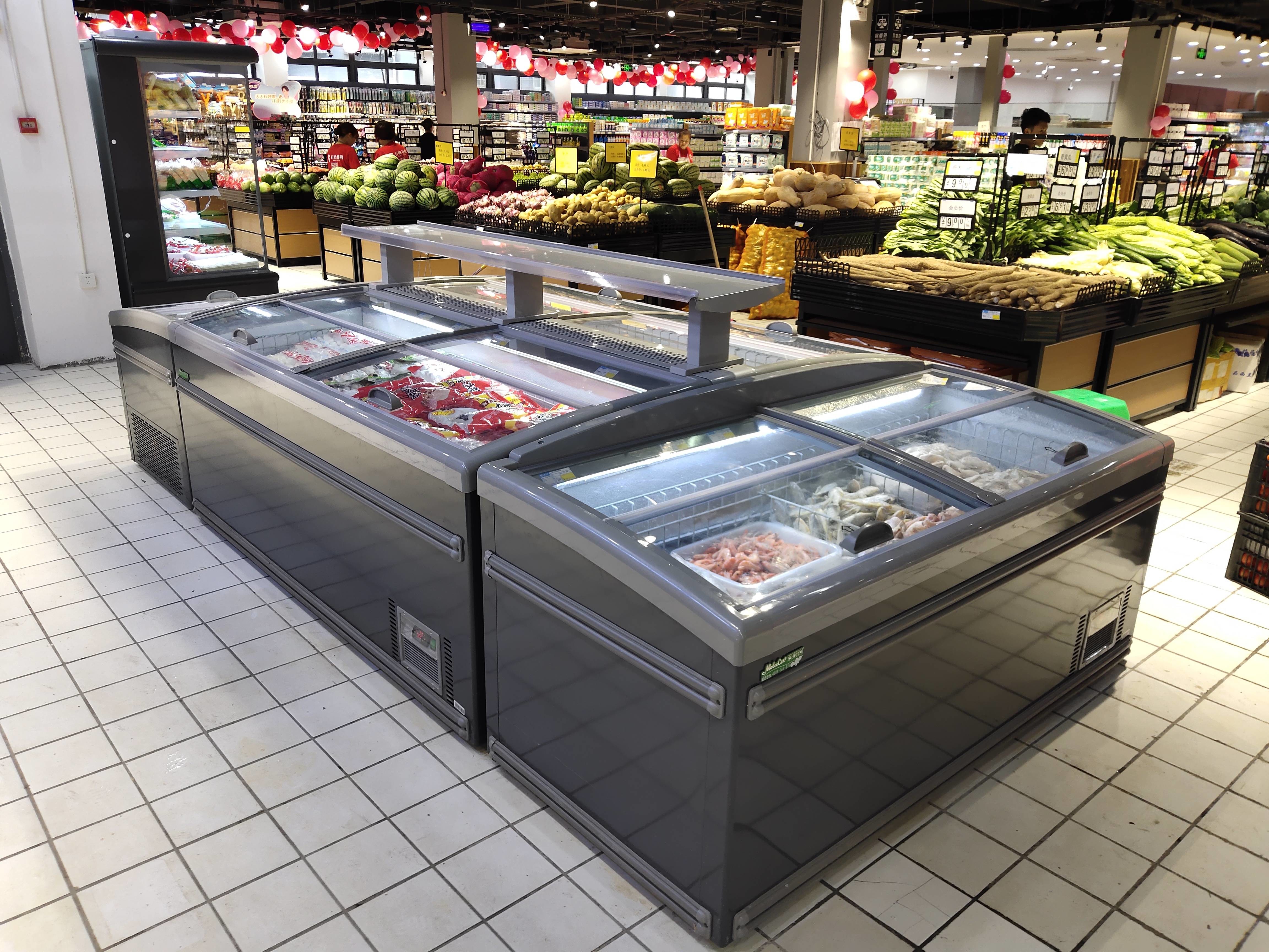 Plug In Freezer And Refrigeration Island Freezer With Sliding Cover
