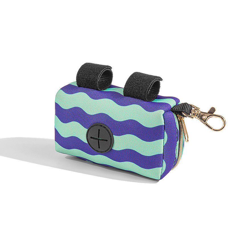 Neoprene Dog Waterproof Pet Dispenser Bag Folded Pet Travel Accessories With Hook