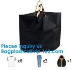 PLA COMPOSTABLE Biodegradable Plastic Trifold Handle Bag For Shopping Market,