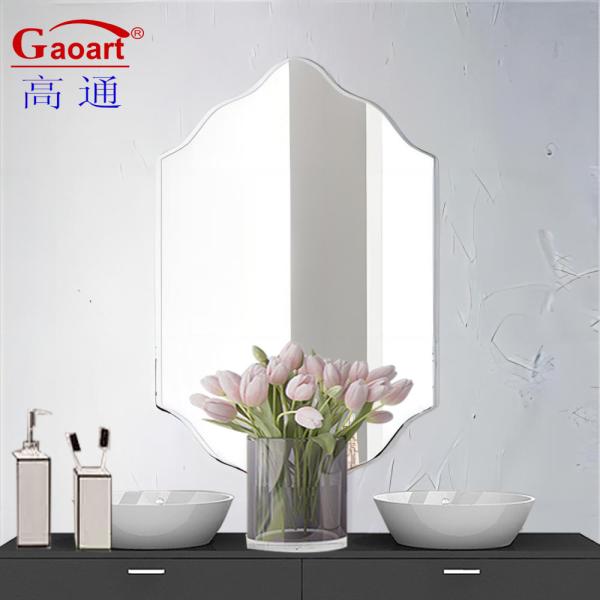 Modern Wall Mirror Unbreakable Glass Beauty Decor for Bathroom Home Bedroom Decoratio