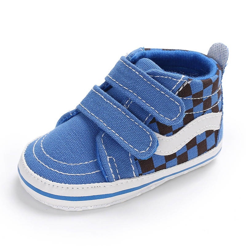 Wholesale Cheap Canvas booties fashion 0-2 years hook loop baby boots