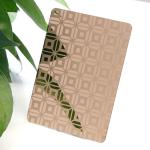 SS304 Stainless Steel Plate Mirror Finish Rose Gold Etched Elevator Sheet