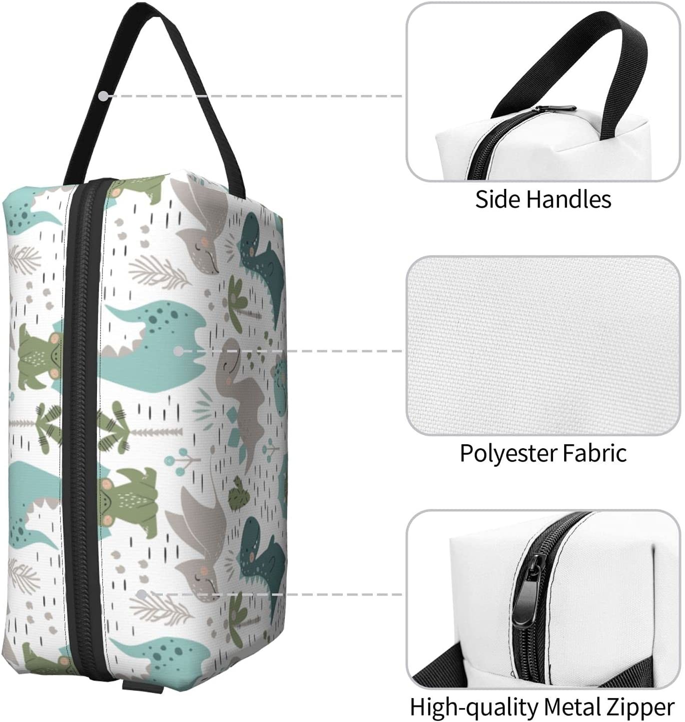 Cute Travel Soft Makeup Cosmetic Bag Pouch Large Accessories for boy Gifts Waterproof Zipper