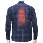 Sheerfond Heated Long Sleeve Shirt , Flannel Heated Thermal Underwear Odm