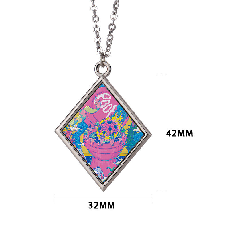 Personalized Sublimation Products Blank Metal Sublimation Necklace