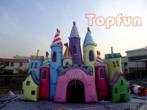 Wholesale Giant Fantastic Cinderella Castle , Customized Colourful PVC Jumping Castle from china suppliers