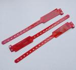 Hospital TK4100 Disposable Rfid Bracelet , Thin Soft Plastic Rfid Wristband