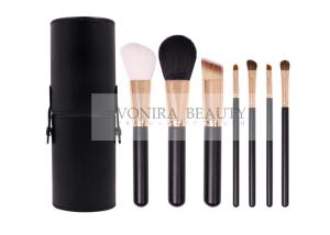 Wholesale Excellent Basic Mass Level Makeup Brushes Set PU Leather Tubby Case from china suppliers