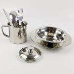 Stainless Steel Bento Box Metal Lunch Box Containers Leak-proof For Adults Dual