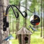 Silver Hardware Included 12 Inches Swivel Plant Hangers Outdoor 2 Pack Black
