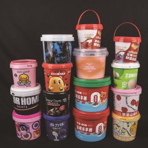 Wholesale Reusable BPA Free Food Grade Bucket with Lid and Handle Dishwasher Safe Recyclable from china suppliers