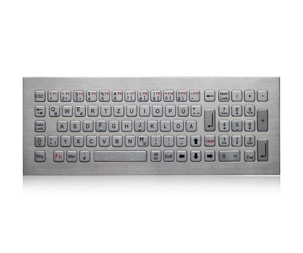 81 Keys Multimedia Keyboard Industrial Metal Keyboard Washable For Outdoor