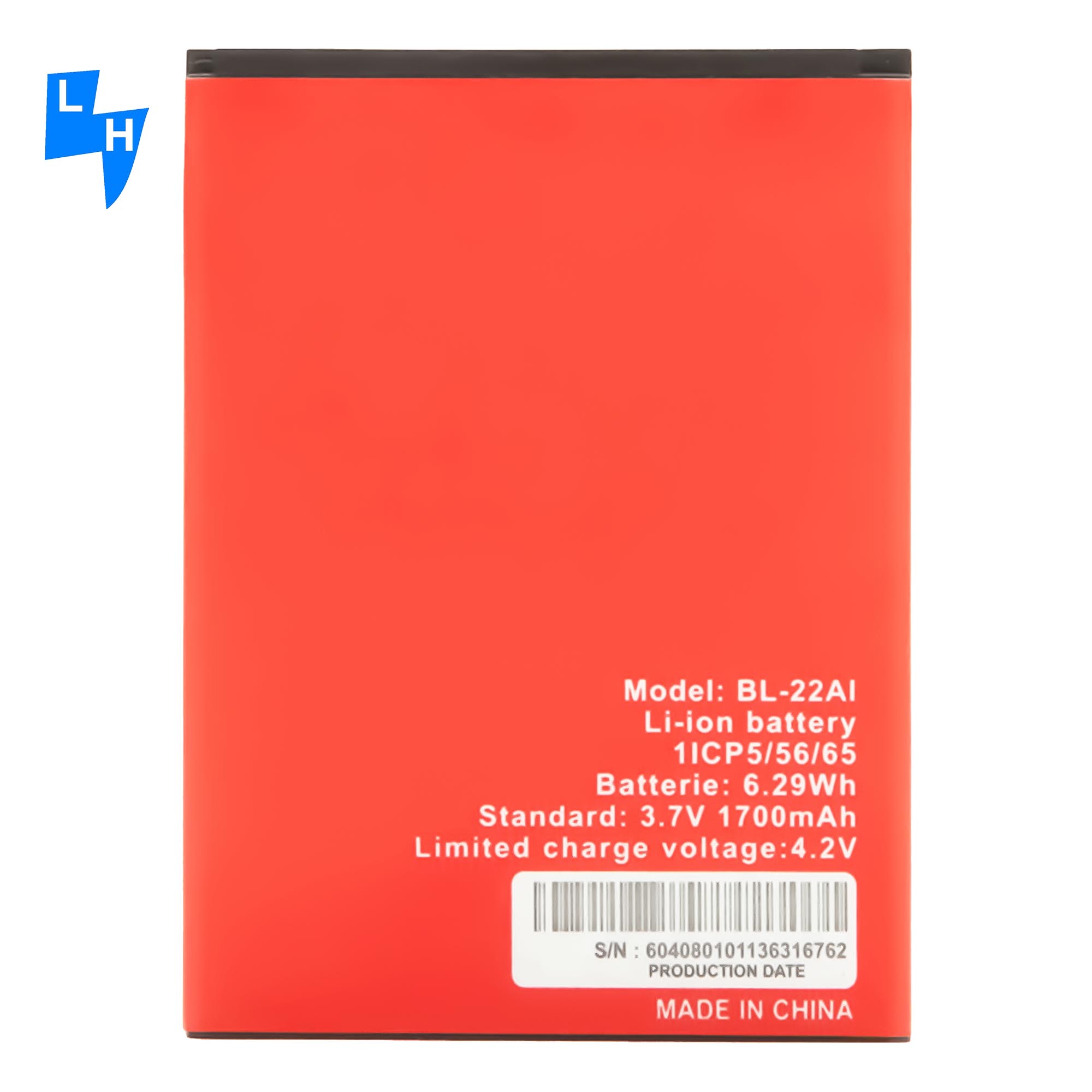 Double IC Protection BL-22AI 1700mAh OEM li-ion mobile phone battery for itel batteries