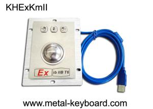 Wholesale 45mm Anti Vandal Panel Mount Trackball Mouse SUS304 Stainless Steel Ex IbIIB T6 Protection from china suppliers