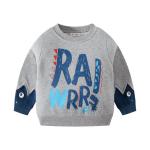 Children'S Sports Shirts Children'S Fleece Sweater Boys Color Matching Top
