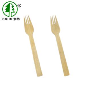 Wholesale 6.69in Compostable Disposable Bamboo Cutlery Set Travel Fork from china suppliers