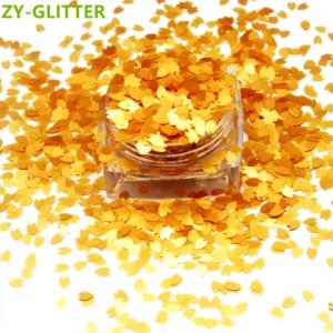 Wholesale Die Cutting Printing Matte Shaped Glitter Poly Flower Petals Glitter Shape Perfect for Wedding Table Decorations from china suppliers