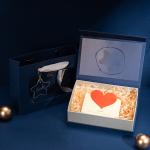 Star Transparent Window Flip Gift Box Birthday Rigid Gift Boxes With Hand