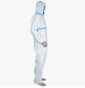 Wholesale Nonwoven Breathable Disposable Coveralls Fluid Resistant Eco Friendly Material from china suppliers