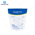 Eco Friendly Paper Plastic Composite Bag Customized Color Mask Packaging Bag