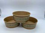 Lunch Printing PE Lined Snack Paper Bowls Custom logo biodegradable paper salad
