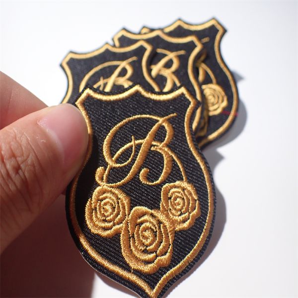 Customized Eco-Friendly Embroidery Patches With Different Colors and Effects Hot Melt Adhesive on the Back