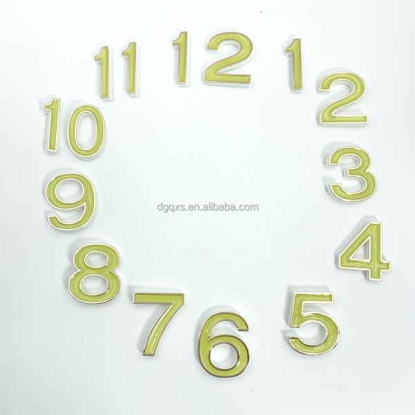 Luminous wall clock scale number sticker clock numerals DIY clock accessories