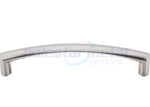 Wholesale 128 mm CC Brushed Nickel Zinc Alloy Contemporary Kitchen Bow Cabinet Pull Handles from china suppliers