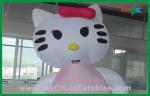 Custom Decoration Pink Cat Inflatable Cartoon Characters For Party