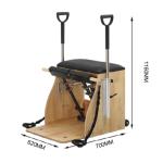 Factory directly white oak wood pilates reformer wooden combo chair with piano