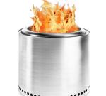 Stainless Steel Fire Pit Portable Wood Burning Stove Smokeless Tabletop Firepit