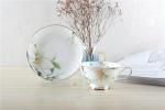 11oz Smooth Personalised China Tea Cup Afternoon Tea Set Edge Chip Resistance