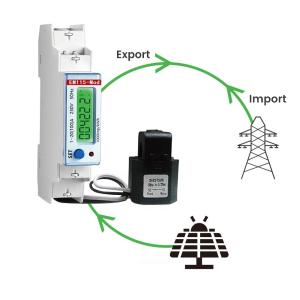 Wholesale High Accuracy Class1 120/230V 100A MID Approved Din Rail Submeter RS485-Smart Energy Meter from china suppliers