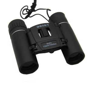 Wholesale Long Range BK7 8x21 DCF Compact Hiking Binoculars For Watching Nature Black Color from china suppliers