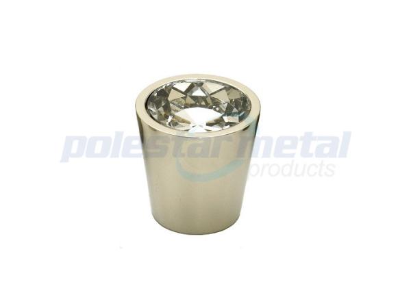 Kitchen Cabinet Handles And Knobs Crystal Brushed Nickel Zinc Alloy Cone Cabinet
