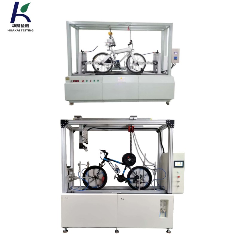 Bicycle Frame Fatigue Tester PLC Controlled Dynamic Durability Testing Machine for Frame Fork Wheel Suspension ISO 4210