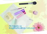 vinyl zipper pouch/Clear slider pouch/ vinyl slider bag, Frosted Zip lockkk bag