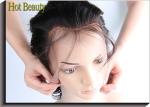 Midium Brown Straight Virgin Human Hair Lace Closure With No Fiber / Synthetic