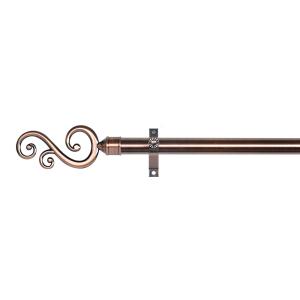 Wholesale Iron Pipe Curtain Rods With Flower Shape Finial For Bedroom from china suppliers