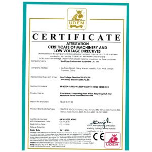 WuXi TOGO Environment Equipment Co., Ltd. Certifications