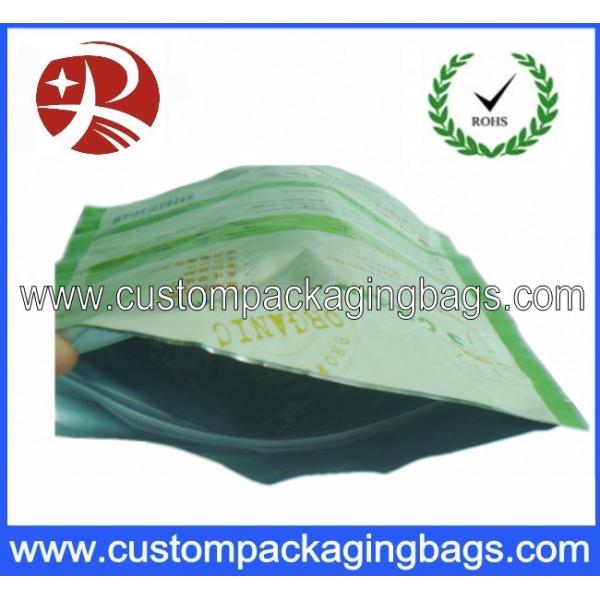 Candy PET / AL / PE Bottom Gusset Coffee Packaging Bag With Zipper