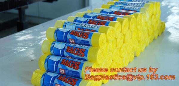 Double Wave Thicken Small Trash Bags,15-Liters Bin Bags Wastebasket Bags for