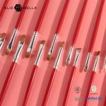 24Pcs Makeup Brush Set Aluminium Ferrule Wooden Handle Private Label