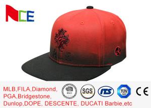 Wholesale Red Tone Embroidery Cool Vintage Snapback Hats , Snapback Fitted Hats Durable from china suppliers