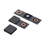 Black Foldable Wireless Charger Station 3 in 1 Charging for Phones iWatch and