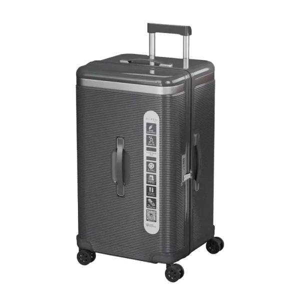 Design Fashion Travel Bags Luxury 20 Inch PC 4 Spinner Carry-On Luggage with Silent Wheels and Front Open Feature TSA Lock