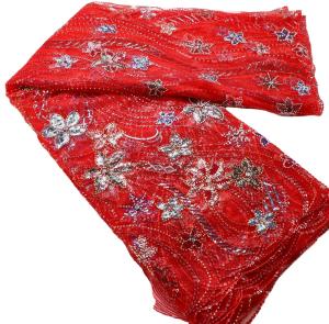 Wholesale Gold Sequins Lace Fabric Ideal for Wedding Dress and Bridal Gowns in European Fashion from china suppliers