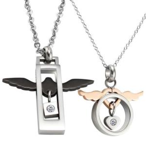 Wholesale New Fashion Tagor Jewelry 316L Stainless Steel couple Pendant Necklace TYGN250 from china suppliers